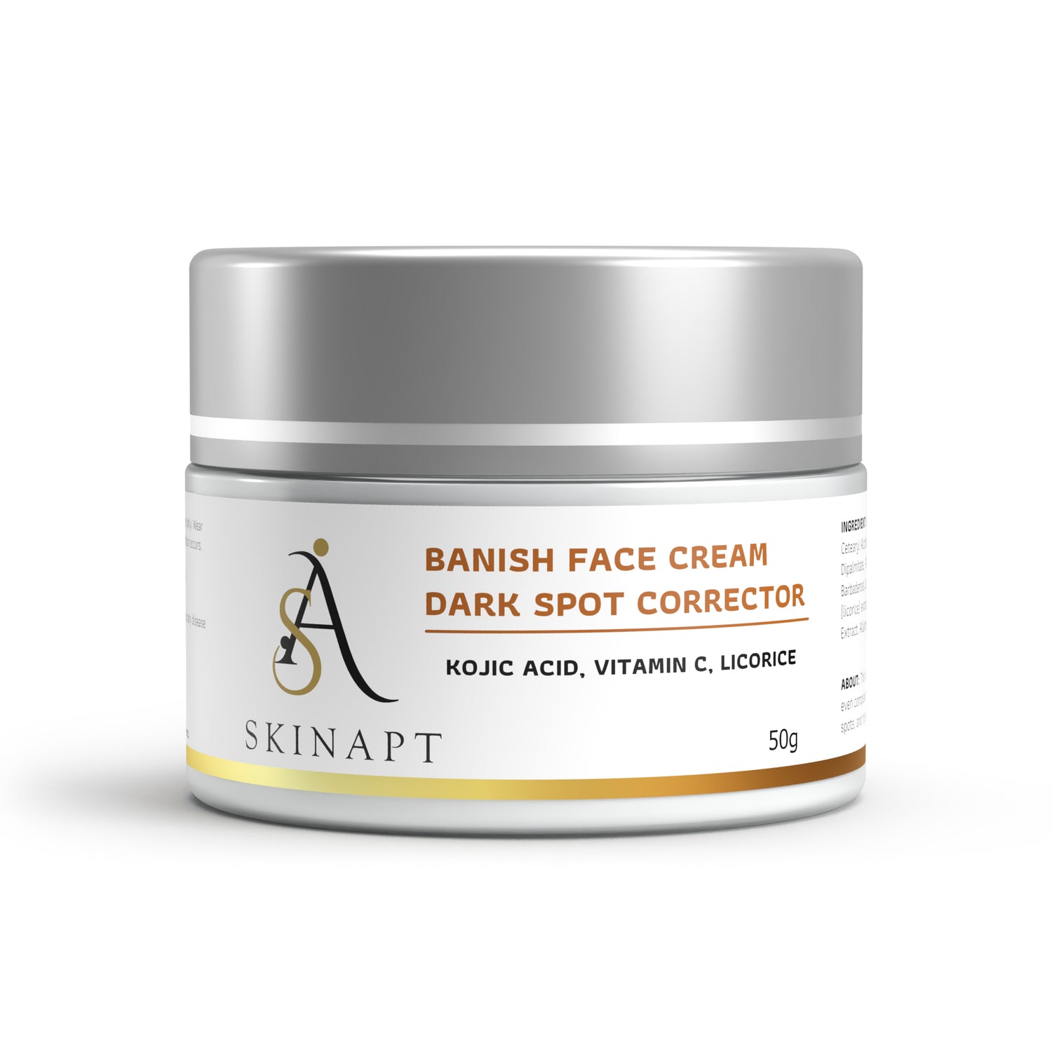 BANISH FACE CREAM -HAND CRAFTED DARK SPOT CORRECTOR – SkinApt Inc